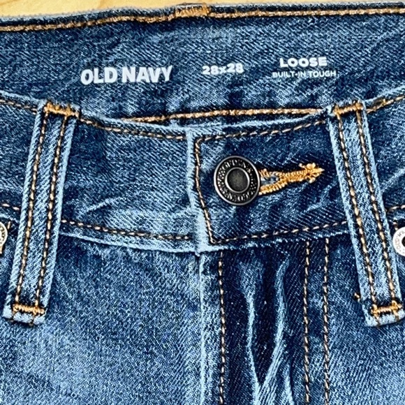 Old Navy Loose Blue Jeans Size 28x28 NWT - Picture 7 of 7